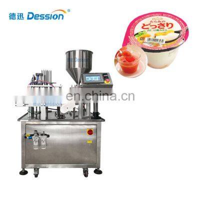 Rotary Cup Filling Sealing Machine Cup Jelly Water Filling Machine