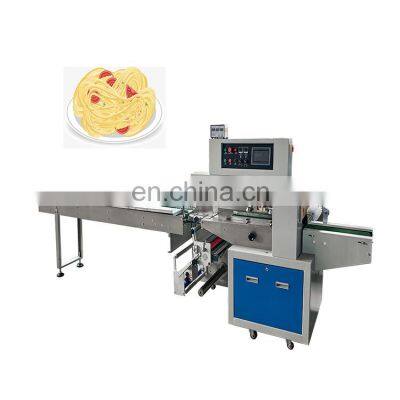 horizontal wrapping machine bakery food flow pillow packing machine horizontal spaghetti packing machine