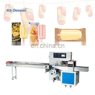 Horizontal pillow ice lolly packaging machine ice cream automatic packing machinery