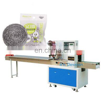 Automatic clean ball scourer soap pillow packing machine