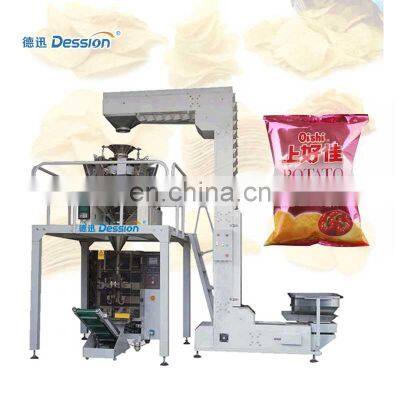 VFFS multi-function automatic potato chips snack packing machine with puffed food packaging vertical machine