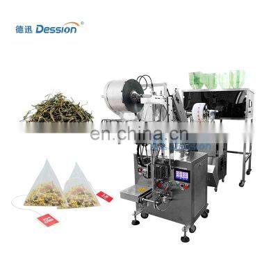 high speed inner triangle tea bag packaging machine with pyramid honey tea bag packing machine