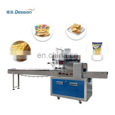 New Horizontal Packer Automatic Bakery Equipment Egg Biscuit Manufacturing Wafer Roll Flowpack Packaging