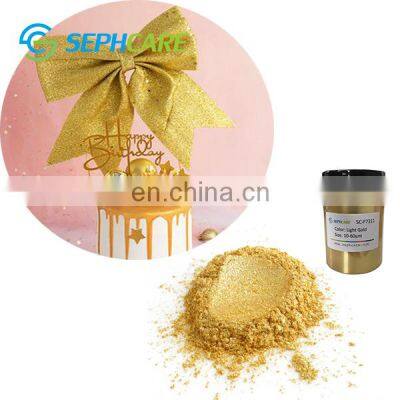 Shimmer Drink Ingredient Mica Powder Colorful Edible Glitter Food Additive For Cake Drinks Decoration