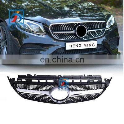Front Silver Diamond Star Grille With Camera Hole for W213 E200 E250 E300 E400 2138880223