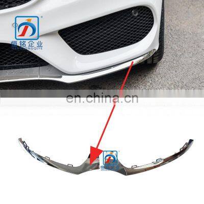 Brand New Aftermarket W205 Front Bumper Chrome Mounting Strip 2058851474