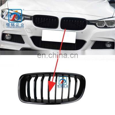 Gloss black F35 single slat front bumper kidney grill for bmw 3 series F35 F30 LCI 51110054504