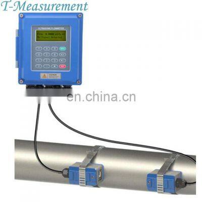 Taijia Wall Mounted Clamp On Type Ultrasonic Flowmeter Fixed Ultrasonic Flow Meter reasonable price TUF-2000B flow meter price