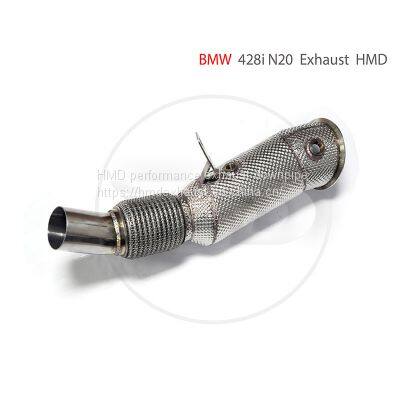 HMD Exhaust Manifold Downpipe for BMW 428i N20 Car AccFessories With Catalytic converter Header Catless whatsapp008618023549615