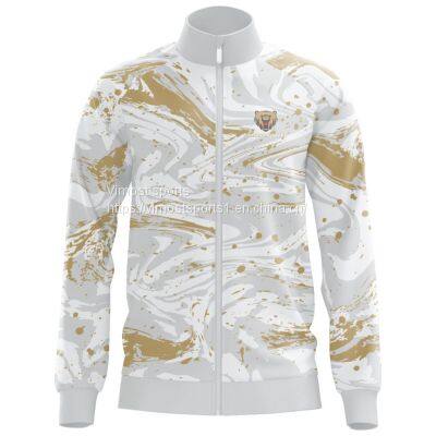 Custom Sublimation Jacket with White Zipper Design for You