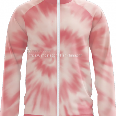 Custom Sublimation Jacket of Number 40 on the Back with White Zipper for Women