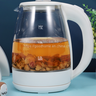 Modern simple boiling water appliances transparent electric kettle