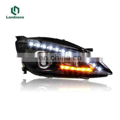 Landnovo Car Led Head Light Lamp For Peugeot 2014-2018 408 Led Light Headlight Headlamp