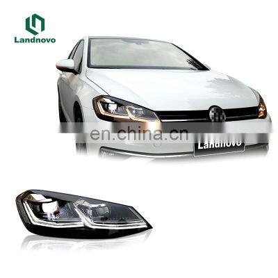 Landnovo Factory led head lamp for 2017-2019 VW golf 7.5 LED headlight head lamp front lamp