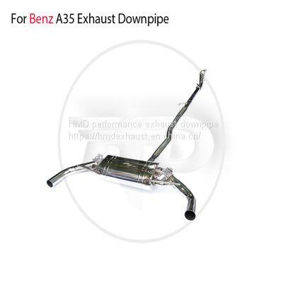 Stainless Steel Exhaust Pipe With Manifold Full Set for Benz A35 Auto Modification Electronic Valve whatsapp008618023549615