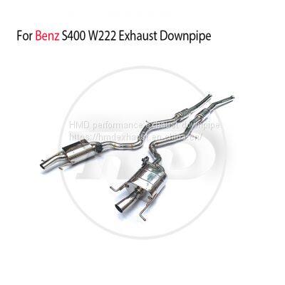Stainless Steel Exhaust Pipe With Manifold Full Set for Benz S400 W222 Auto Modification Electronic Valve whatsapp008618023549615