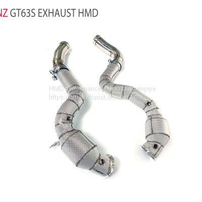 Exhaust Manifold Downpipe for Benz GT63S Car Accessories With Catalytic converter Header Without cat pipe whatsapp008618023549615