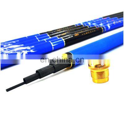 low moq fishing rod Fiberglass ice fishing real rod combo or fishing rod two section with screw can be customized