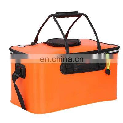 wholesale fish barrel fishing barrel eva thickened multifunctional live fish box folding barreled fish bucket bag