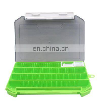 wholesale Portable Fishing Tackle Box Double Compartments Lure Hook Baits Pesca Accessory Plastic Baits Tackle Boxs