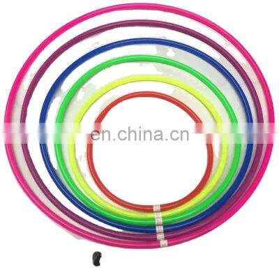 China Chia chinese factory wholesale bulk ODM OEM premium quality PE PP green blue yellow red pink hula hula ring hoop for kids