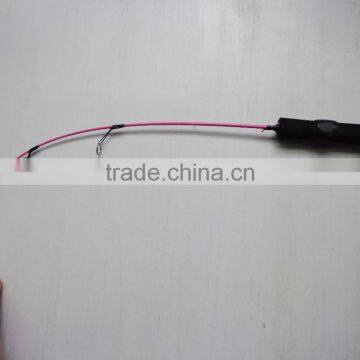 Fiberglass Pink Ice Fishing Rod,Solid Ice Fishing Rod