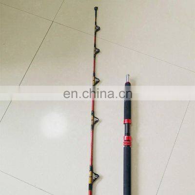 1.8m detachable handle mixed carbon boat trolling fishing rod pole