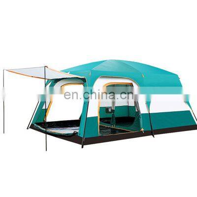 Multifunctional waterproof 8 peopletwo rooms outdoor camping double layers large family camping tent tents camping outdoor
