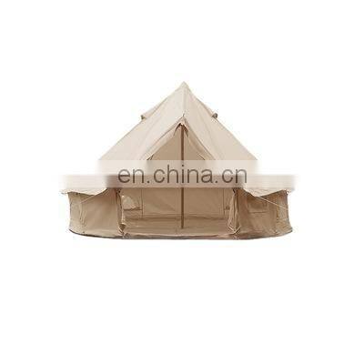 Outdoor waterproof emperor bell tent large family yurt tent glamping luxury bell tent