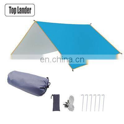 3x3m 3x4m 3X5m Sun Awning with 6 Pegs and 6 Ropes Waterproof Car Shade Sunshade Garden Beach Umbrella Travel Camping Tent Tarp