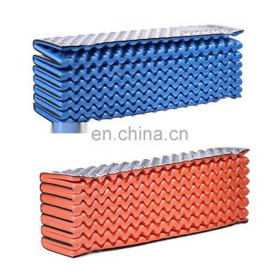 Lightweight Outdoor Moisture-proof Ultralight Portable EVA Foam Sleeping Pad Moisture-proof Aluminum film egg crate Camping mat
