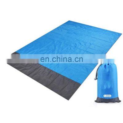 2x2.1m Waterproof Pocket Beach Blanket Folding Camping Mat Mattress Portable Lightweight Outdoor Picnic Sand Beach Mat