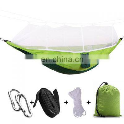Waterproof anti - mosquito design hammock multi-color net nylon portable camping hammock for some relax