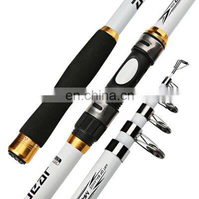 1.8m 2.1m 2.4m 2.7m 3.0m 3.6m Carbon Fiber fishing rod Super short pocket Portable Spinning pole telescopic fishing rod