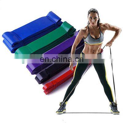 Fitness Strength Band Power Exercise Custom Latex Stretch Resistance Bands Home Exercise Fitness power bands