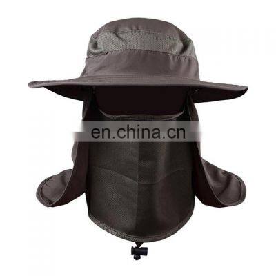 New Summer Sun Hats For Men Large Bucket Hat Foldable Breathable Anti UV Sun-proof Hiking Fishing Male Designer Hat Cowboy Cap