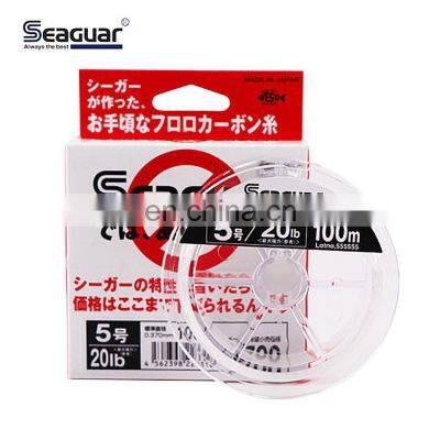 SEAGUAR white 100m Fishing Fluorocarbon Line Surface Coating Treatment fluorocarbon fishing line