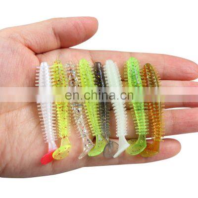 JOHNCOO Soft Bait 60mm 1.2g Soft Artificial Shad Swim Bait Fishing Lures