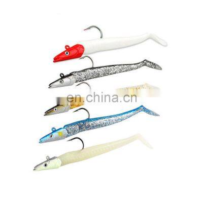 JOHNCOO High Quality 128mm 24g Fishing Soft Baits Lure Soft Jig Heads Lure for Bass