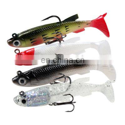 JOHNCOO Bait Fish Lure 12g 15g Jig Soft Body Saltwater Bass Fishing Lures Soft Lead Lure