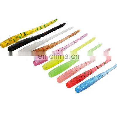 JOHNCOO Soft Bait Worm Fishing Soft Plastics Fishing Lure Molds Trout 45mm 0.2g Lure Fishing Lures