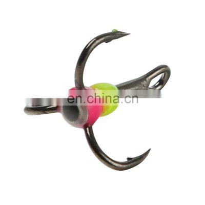 JOHNCOO Ice Fishing Lure 10# High Carbon Steel Fishing Treble Hook Ice Fishing Hook