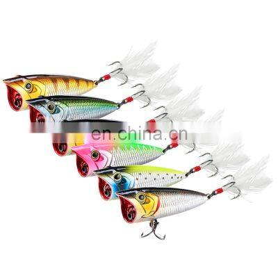 JOHNCOO 2020 New 60mm 7.8g Lures Fishing Hard Bait Topwater Fishing Lures Popper