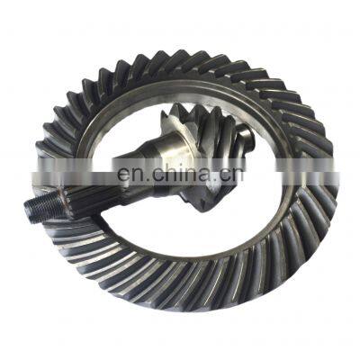 Steel casting high precision spiral bevel gear crown pinion ring auto truck rear differential [parts for Isuz wushiling