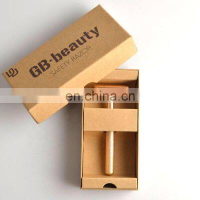 High Quality Matte Rose Gold Custom Logo Shaving Razor