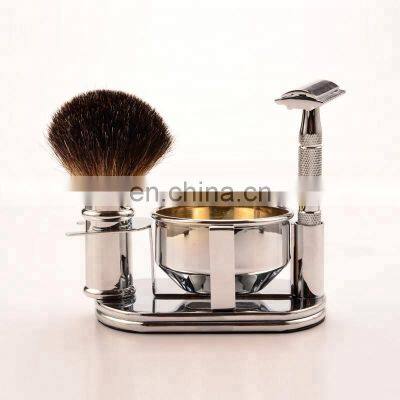 Wet Shaving Kit New Shaving Razor Set Item Stainless Steel Triple Blade Personal Care &gift Customized Classical Metal&plastic