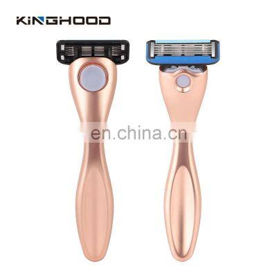 Private Label Metal Eco Friendly Mens Shaving Razor 6 Blade face