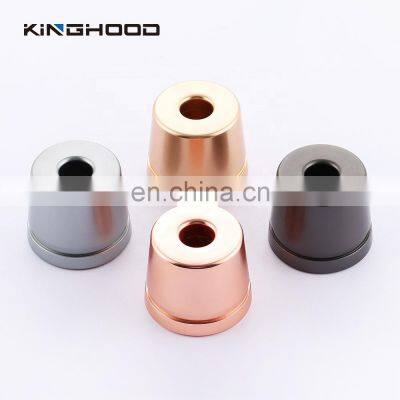 KINGHOOD Small Size Round Matte Black metal Razor Holder bathroom Shaving Razor Stand