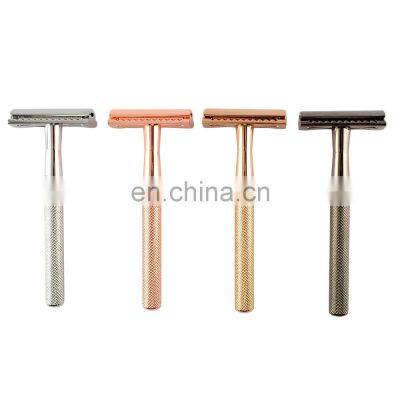 Safety Shave Razors Colorful Metal Adjustable Double Edge Womens Shaving Razor