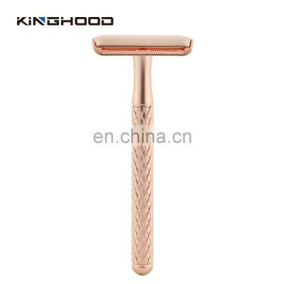 Customized Lady Body Double Edge Blade Safety Razor Male Portable Face Metal Shaver